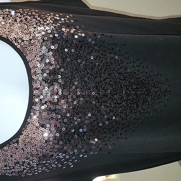 Apt.9 black sequined tank top size 2X - Picture 3 of 9